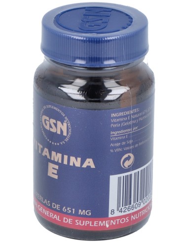 Gsn Vitamina E Natural 40Perlas