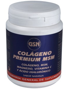 Colageno Premium Msm Sabor Naranja 354Gr.