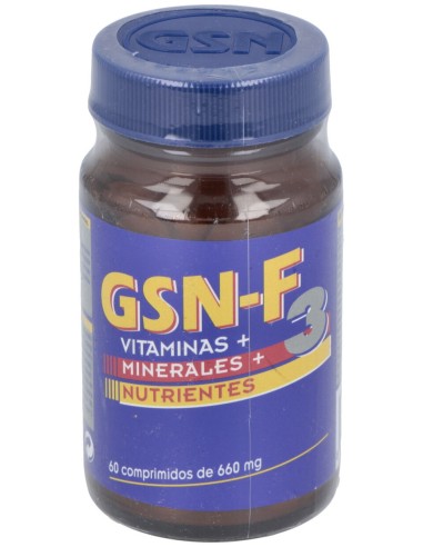 Gsn-F3 Vit. Y Min. Nutrientes 60Comp. 463 Mg.