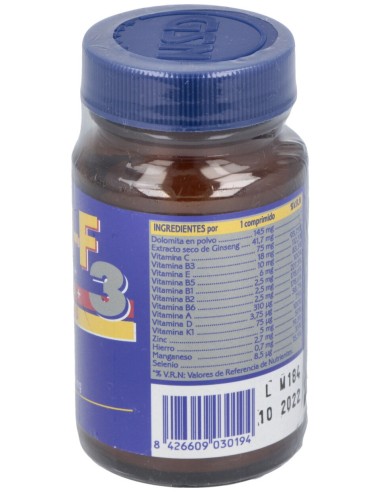 Gsn-F3 Vit. Y Min. Nutrientes 60Comp. 463 Mg.