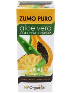 Hforganics Zumo Puro Aloe Vera Con Piña Papaya 1L