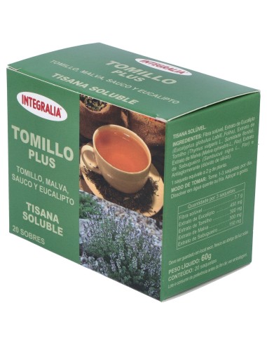 Integralia Tomillo Plus Soluble 20 Sobres