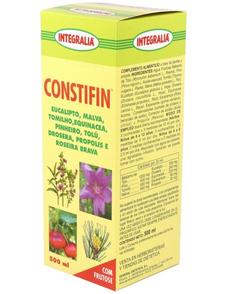 Integralia Jarabe Constifin Sin Azucar 500Ml