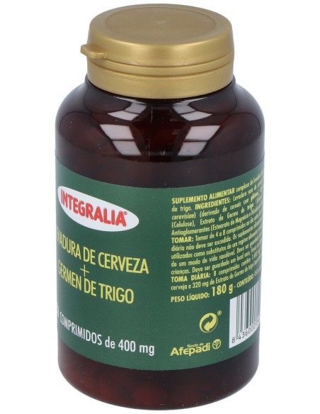 Integralia Levadura De Cerveza+Germen De Trigo 450Comp.