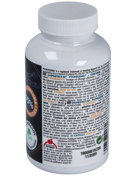 Oxiprotect-In (Pycnogenol Y Curcumina) 45Perlas