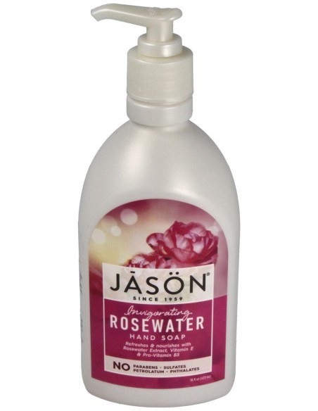 Satin Soap Jabon De Manos Agua De Rosas 473Ml.