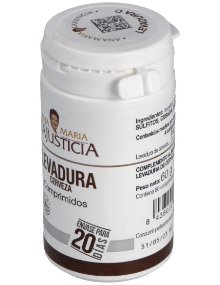 Lajusticia Levadura De Cerveza 80Comp