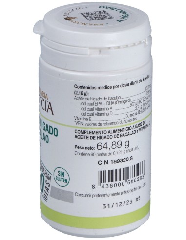 Lajusticia Aceite De Hígado De Bacalao 90 Perlas