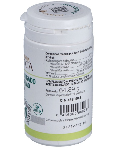 Lajusticia Aceite De Hígado De Bacalao 90 Perlas