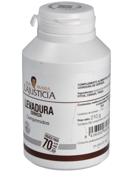 Lajusticia Levadura De Cerveza 280Comp