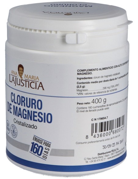Magnesio Cloruro 400G Ana M Lajusticia
