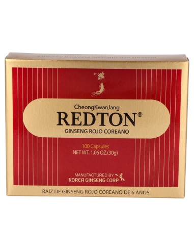 Ginseng Rojo Coreano Redton 100 Capsulas