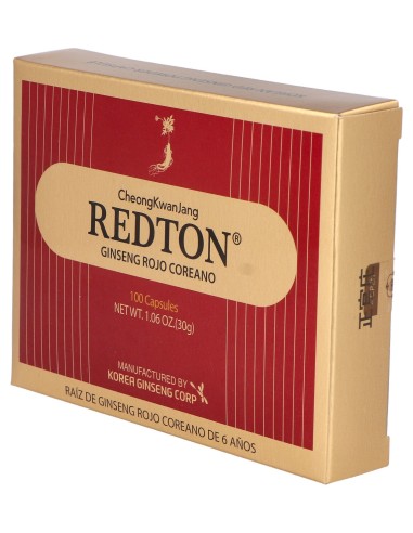 Ginseng Rojo Coreano Redton 100 Capsulas