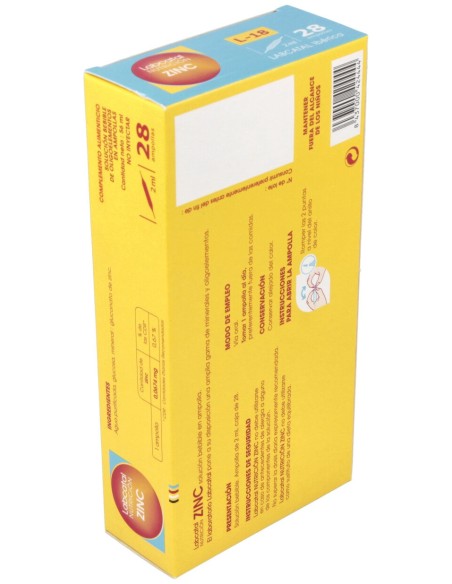 Labcatal 18 Zinc 28 Ampollas 2Ml
