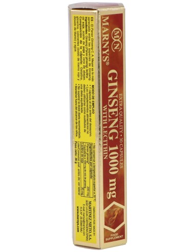 Marnys Ginseng 1000Mg Con Lecitina 30Cáps