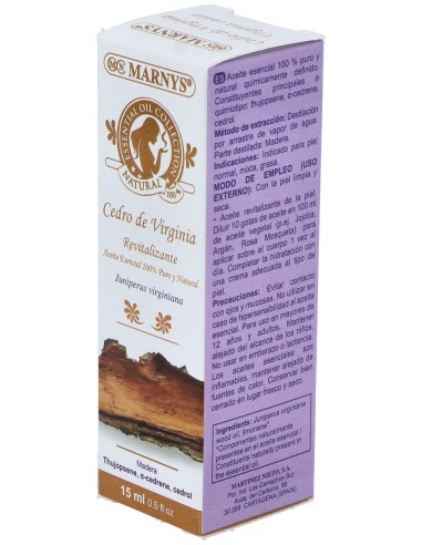 Marnys Aceite Esencial De Cedro De Virginia 15 Ml
