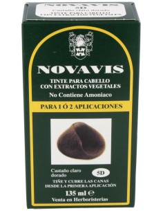 Tinte Novavis 5D Castaño Claro Dorado 120Ml.