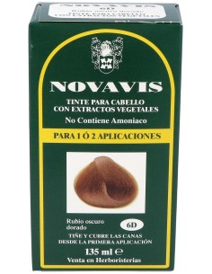 Tinte Novavis 6D Rubio Oscuro Dorado 120Ml.