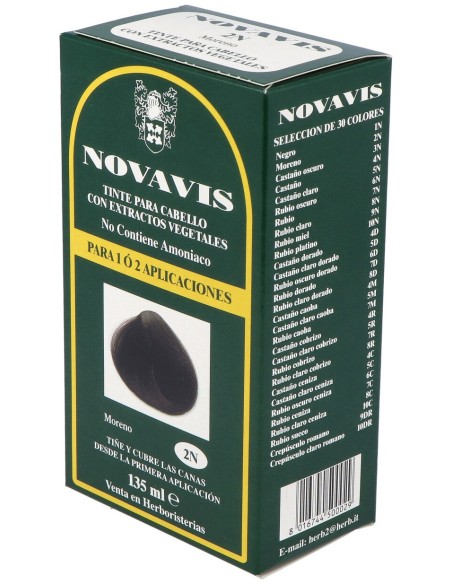 Novavis Tinte Para Cabello 2N Moreno 135Ml