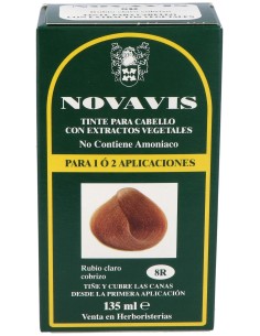 Tinte Novavis 8R Rubio Claro Cobrizo 120Ml.