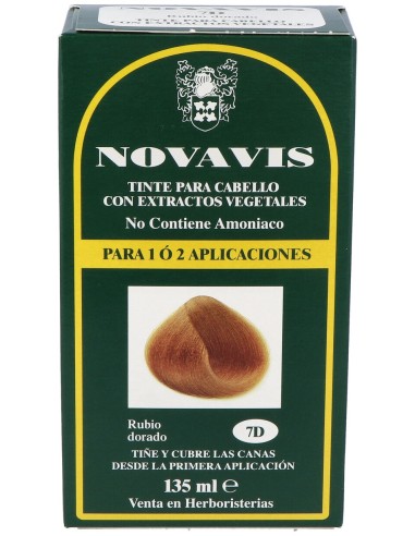 Tinte Novavis 7D Rubio Dorado 120Ml.
