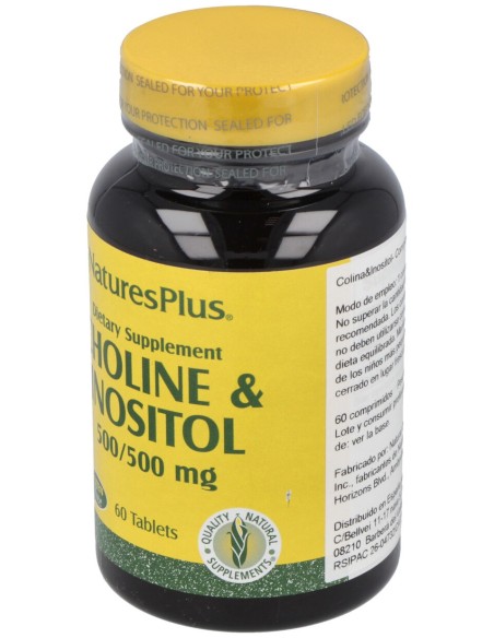 Nature'S Plus Colina & Inositol 500Mg 60Caps