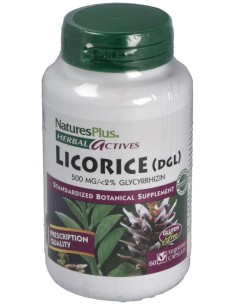 Licorice (Dgl) Regaliz500Mg. 60Cap. Herbal Actives