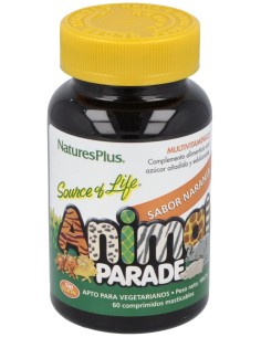 Animal Parade Multiv. Naranja 60Comp. Masticable