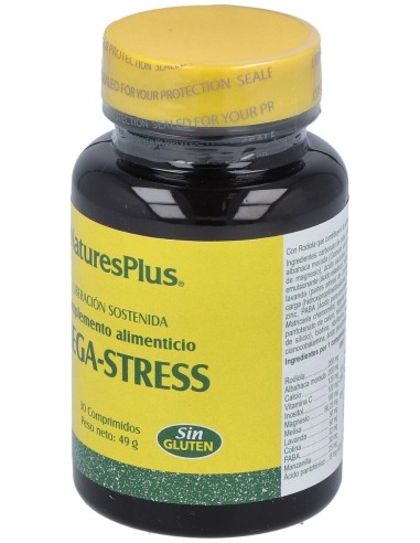 Mega Stress 30 Comprimidos Natures Plus