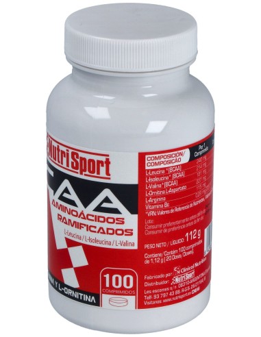 Nutrisport Aminoácidos Ramificados 100 Comprimidos