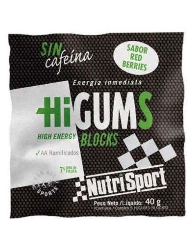 Nutrisport Higums Sin Cafeina Red Berries 20...