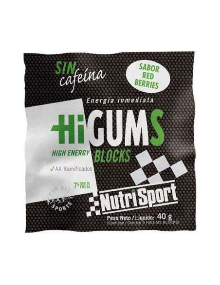 Nutrisport Higums Sin Cafeina Red Berries 20 Sobres