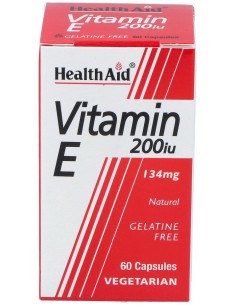 Vit. E Natural 200Ui 60Vcap. Health Aid
