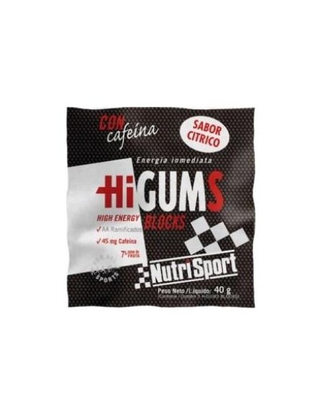 Higums Sabor Citrico Con Cafeina Expositor 20Bolsa