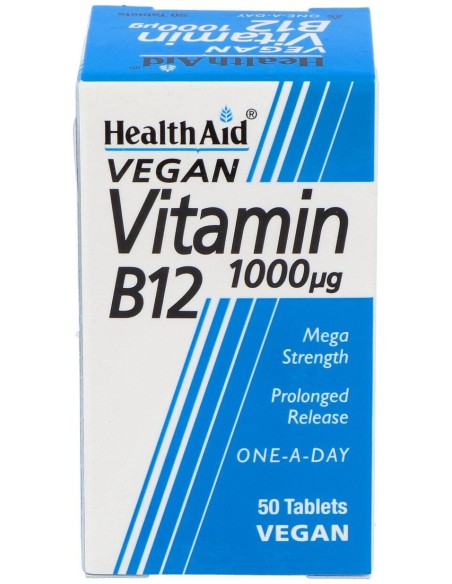 Healthaid Vitamina B12 1 000 Ui 50 Comprimidos