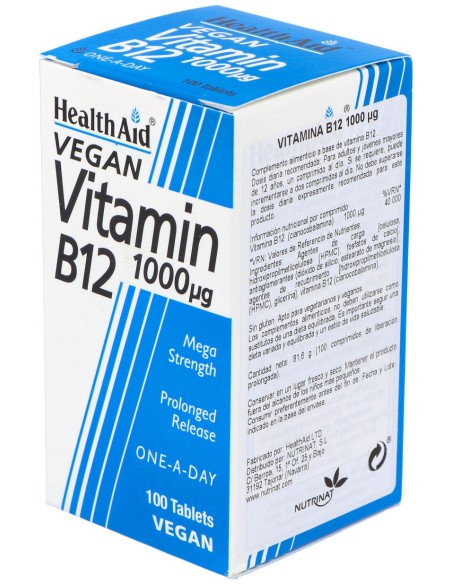 Healthaid Vitamina B12 1000Mcg 100Comp