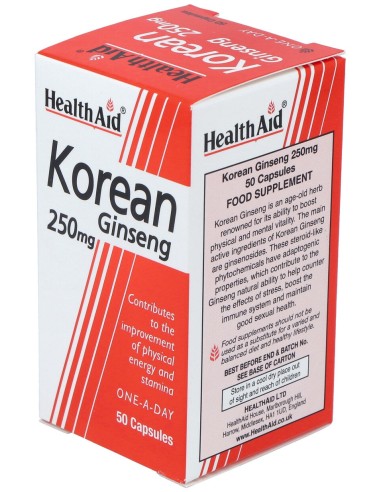 Health Aid Ginseng Coreano 250Mg 50Caps