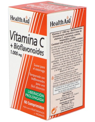 Vit C + Bioflavonoides 60Comp. Health Aid