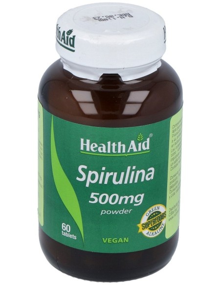 Healthaid Espirulina (Spirulina Platensis) 500 Mg 60 Comprimidos
