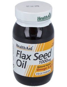 Aceite De Linaza Flaxseed Oil 60Cap. Health Aid
