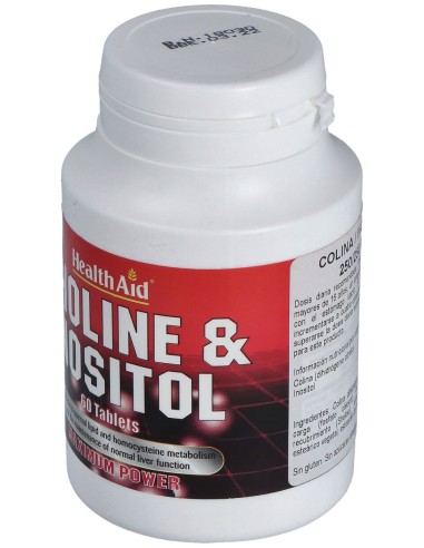 Colina/Inositol 250/250Mg. 60Comp. Health Aid