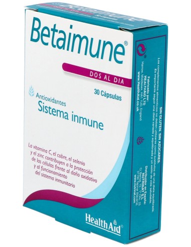 Betainmune Antioxidant Fr 30Cap. Health Aid