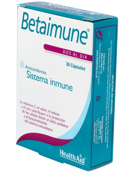 Betainmune Antioxidant Fr 30Cap. Health Aid