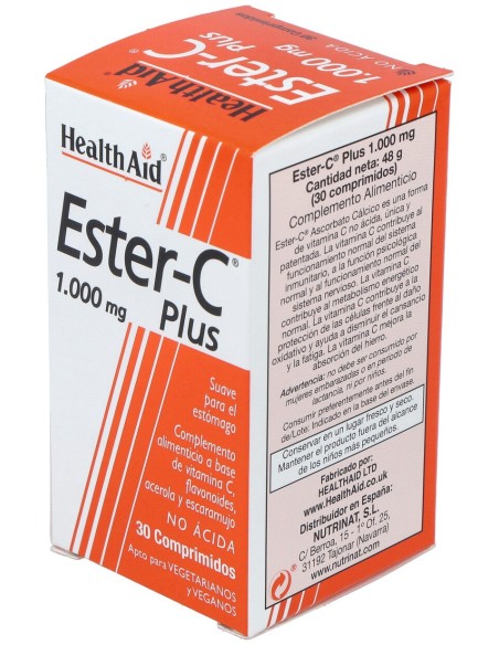 Ester C Plus 1000Mg. 30Comp. Health Aid