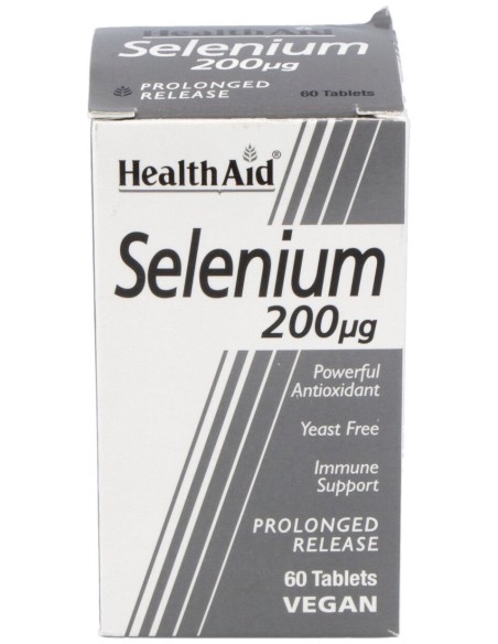 Healthaid Selenio 200 Gr 60 Comprimidos
