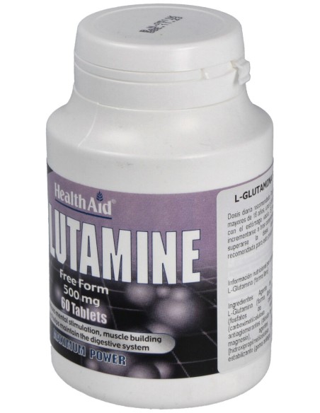 L-Glutamina 500Mg. 60Comp. Health Aid