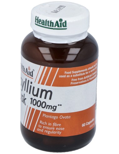 Fibra De Cascara Psyllium 60Comp. Health Aid