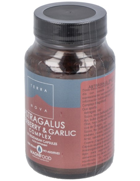 Terranova Astrágalo Saúco Y Ajo Complex 50 Cápsulas