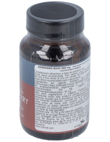 Terra Nova Arándano Rojo 300Mg 50Caps