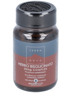 Hierro Bisglicinato 20Mg. 50Vcap.